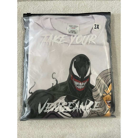 Vengeance Designs Honeymoon Spider-Man Venom T-Shirt Size XXXL 3XL Graphic Tee - Picture 5 of 7